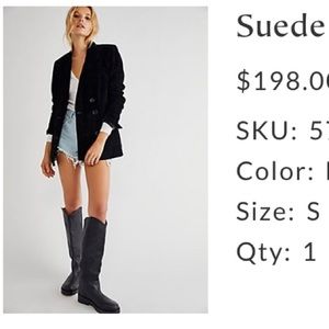 Free People Suede Blazer